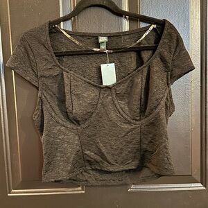 New Wild Fable Black lace top
